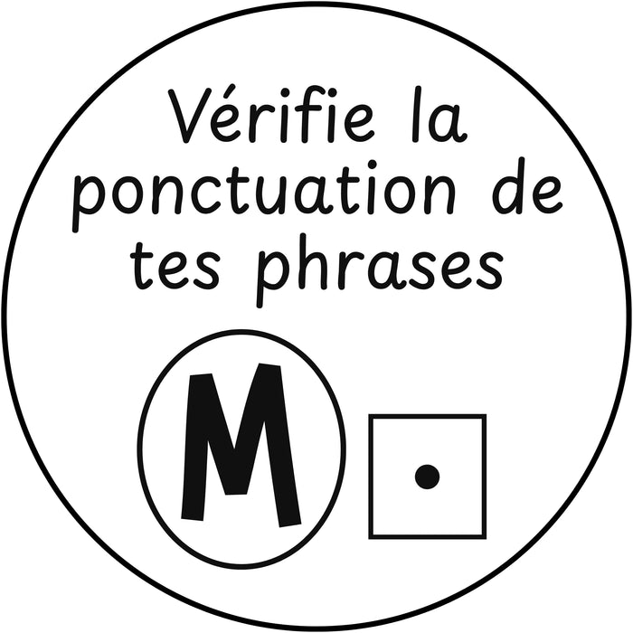 Étampе pour enseignant « Ponctuation »