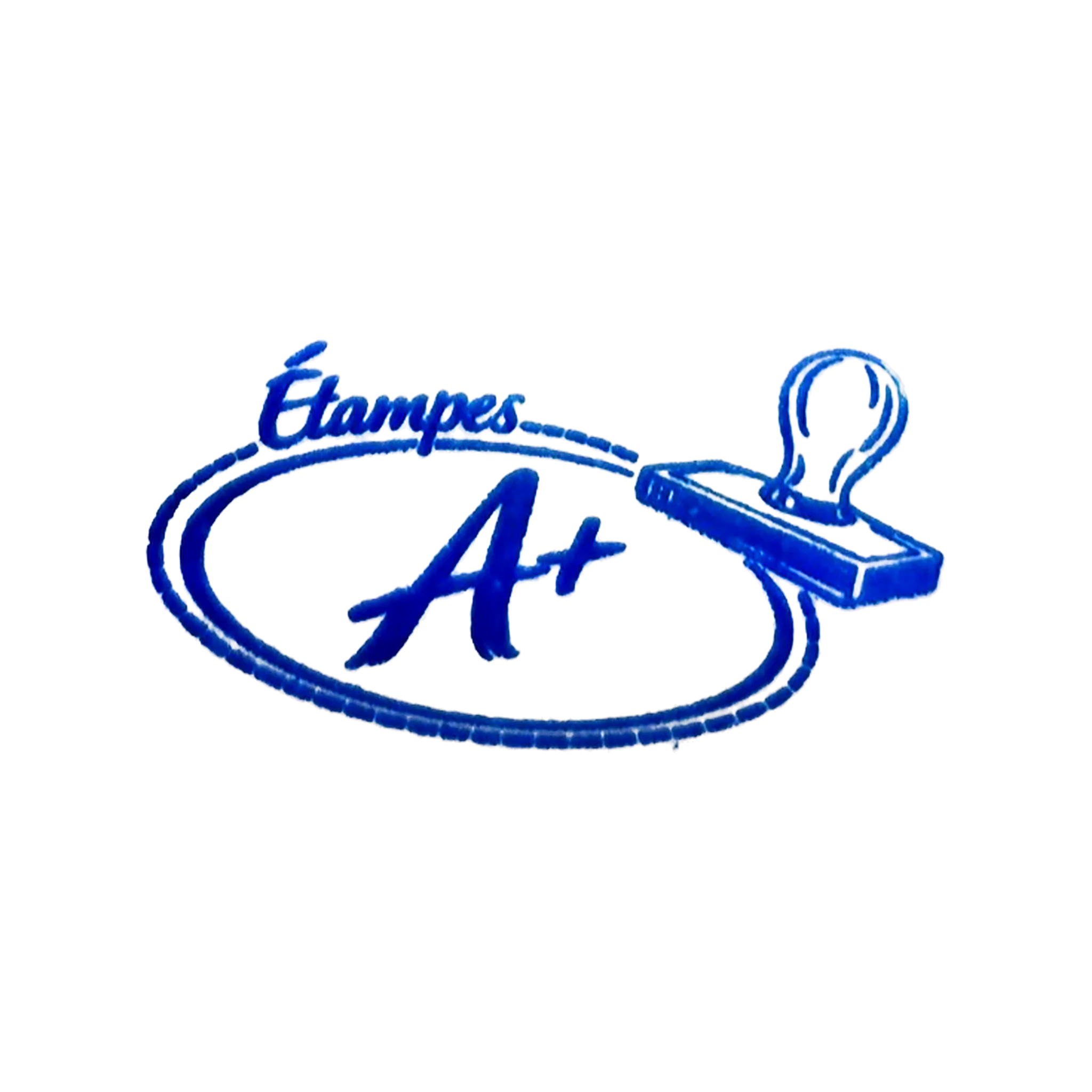 Encre bleue pour étampe d’enseignant aplus