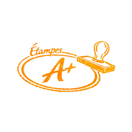 Encre orange pour étampe d’enseignant aplus