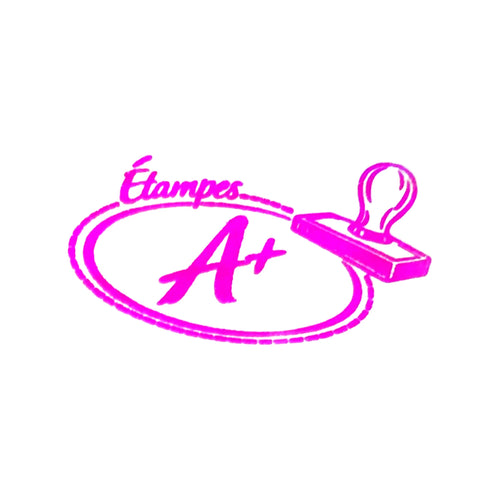 Encre rose pour étampe d’enseignant aplus