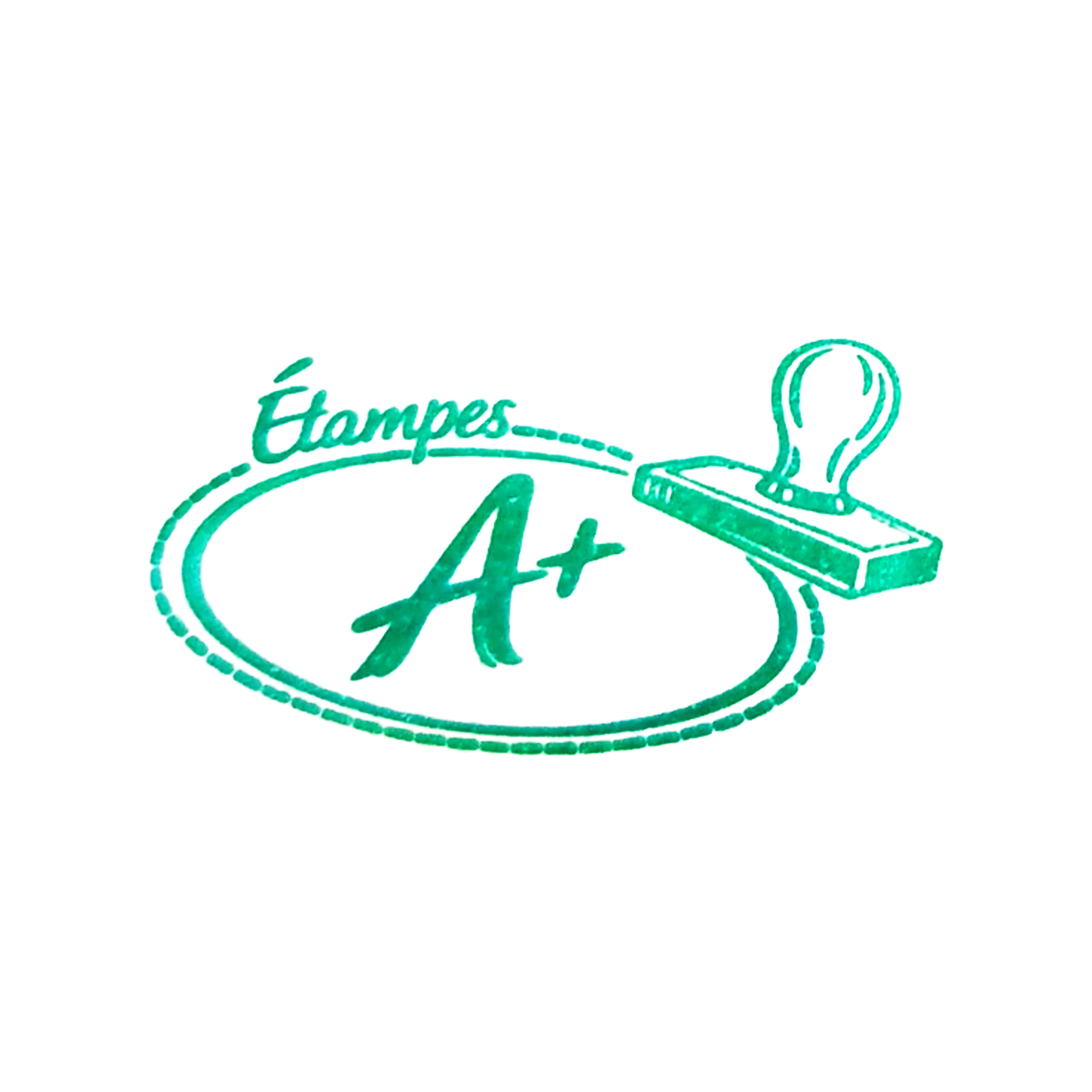Encre verte pour étampe d’enseignant aplus