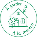 Étampe pour enseignant « À garder à la maison » – encre verte