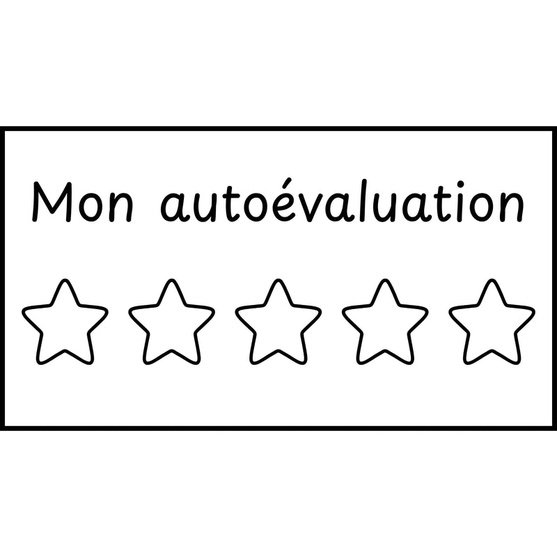 Étampе pour enseignant « Auto évaluation »