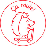 Étampe pour enseignant « Ça roule! » – encre rouge