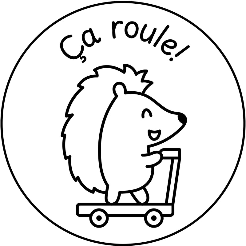 Étampе pour enseignant « Ça roule! »