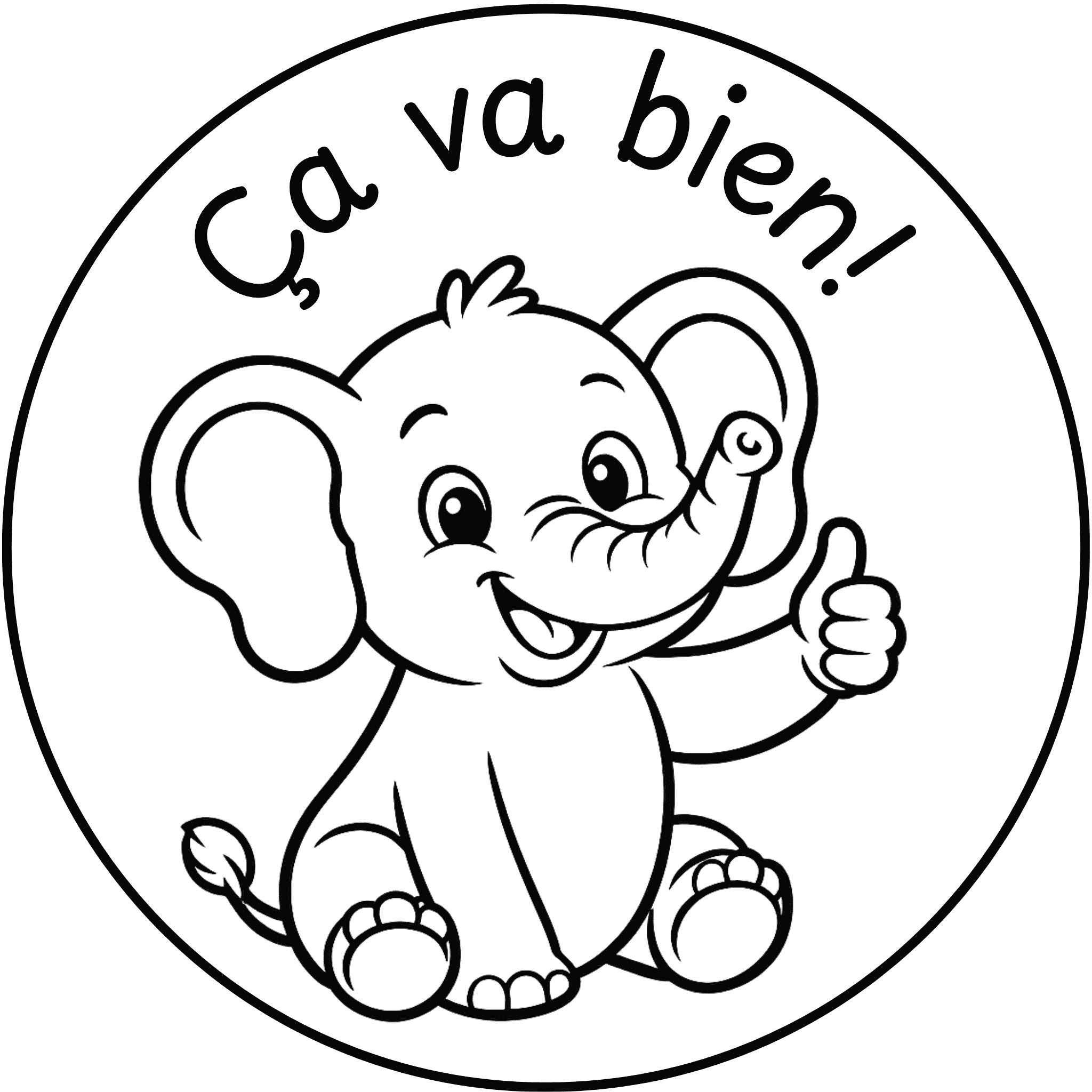 Étampе pour enseignant « Ça va bien! »