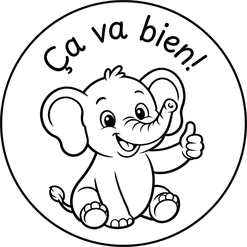Étampе pour enseignant « Ça va bien! »