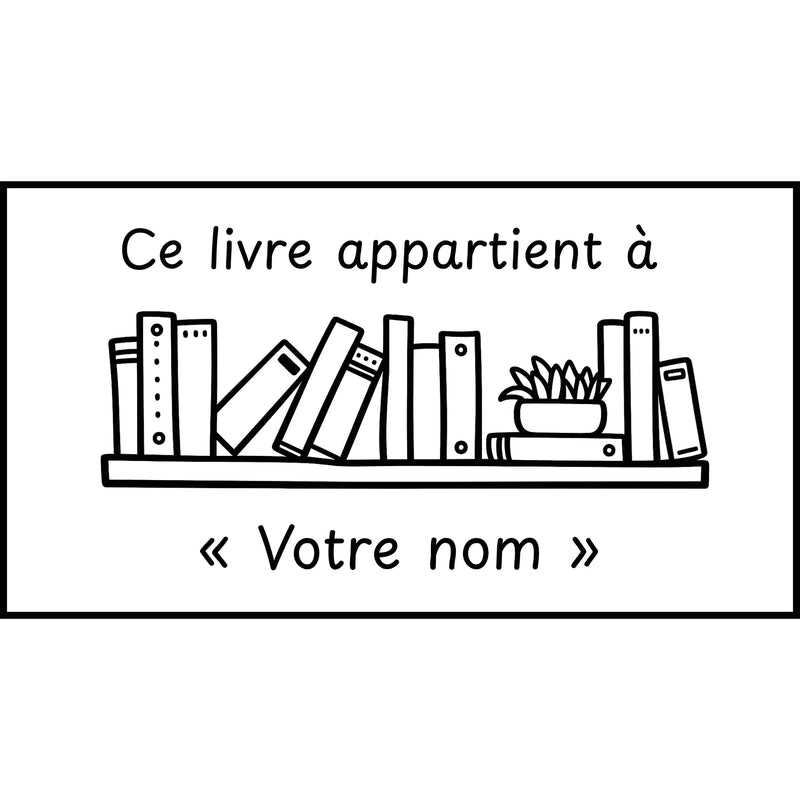 Étampе pour enseignant « Ce livre appartient à »