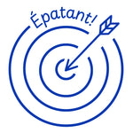 Étampe pour enseignant « Épatant » – encre bleue
