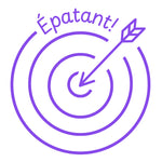 Étampe pour enseignant « Épatant » – encre mauve