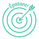 Étampe pour enseignant « Épatant » – encre verte