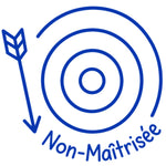 Étampe pour enseignant « Non maîtrisée » – encre bleue