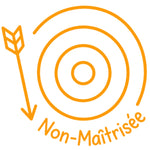 Étampe pour enseignant « Non maîtrisée » – encre orange