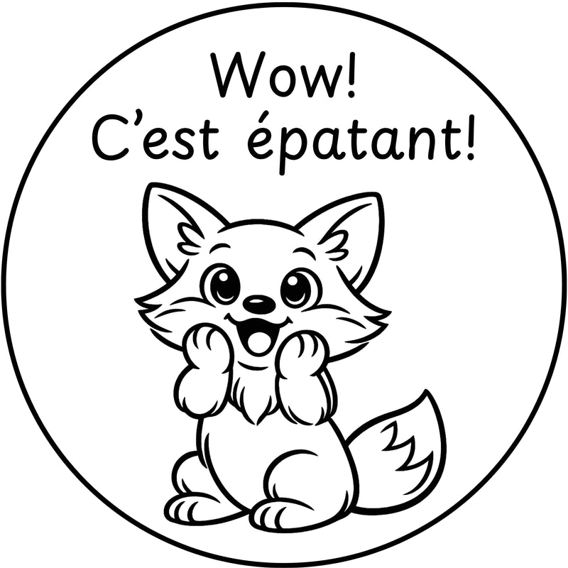 Étampе pour enseignant « C'est épatant! »