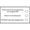 Étampе pour enseignant « Exigences trois critères »