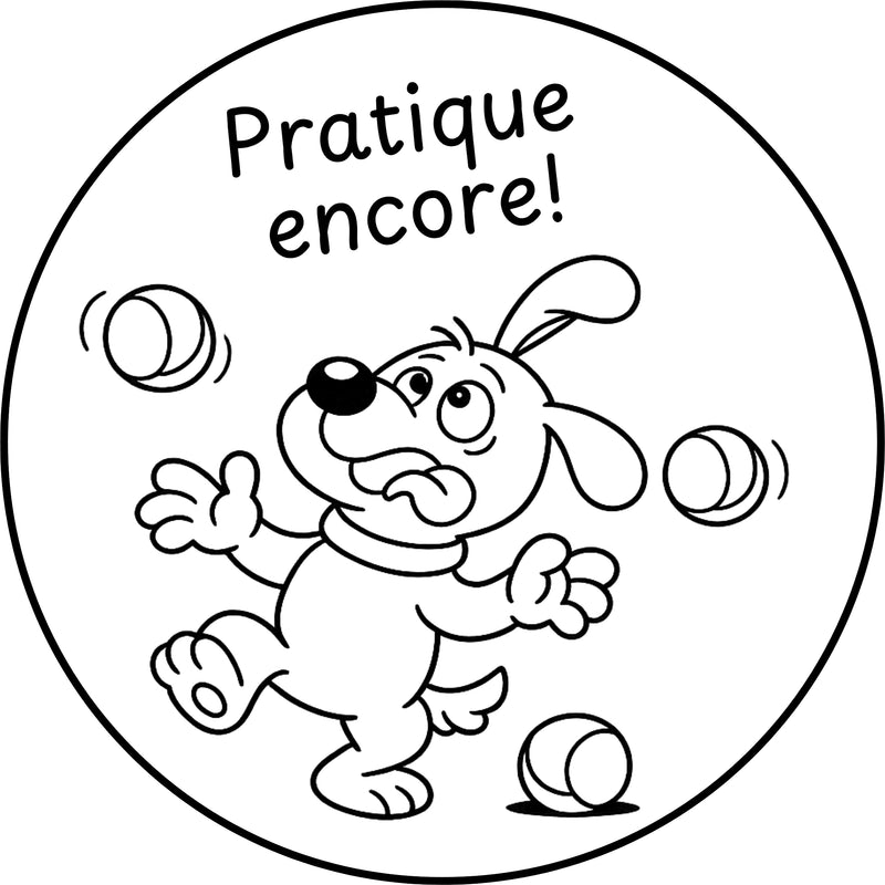 Étampе pour enseignant « Pratique encore »