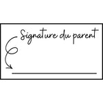 Étampе pour enseignant « Signature du parent »