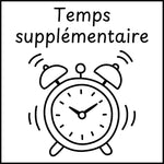 Étampе pour enseignant « Temps supplémentaire »