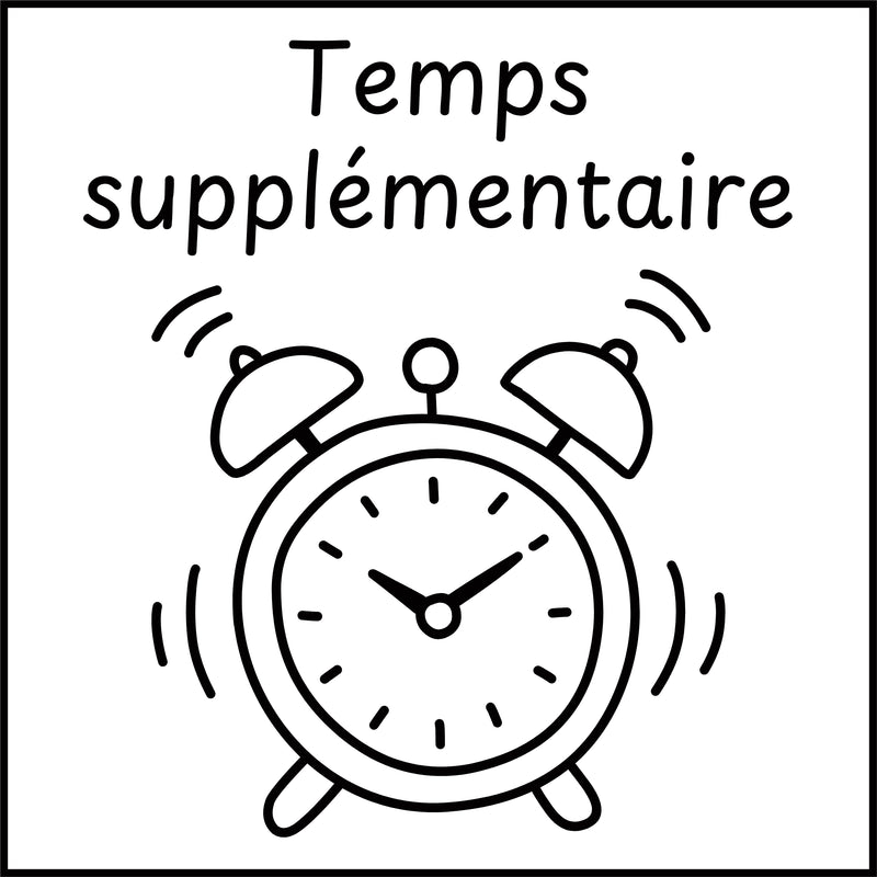 Étampе pour enseignant « Temps supplémentaire »