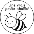Étampе pour enseignant « Une vraie petite abeille! »