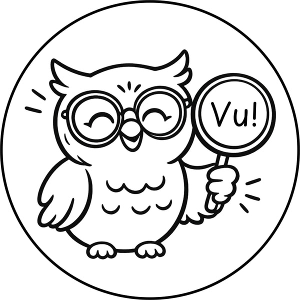 Étampe pour enseignant « Vu! »