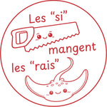 Étampe pour enseignant Les "si" mangent les "rais" - orange