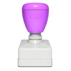 Poignée mauve carrée pour étampe d’enseignant