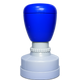 Poignée bleue ronde pour étampe d’enseignant
