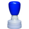 bleue / étampe ronde