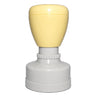 jaune / étampe ronde