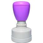Poignée mauve ronde pour étampe d’enseignant