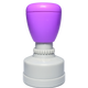 Poignée mauve ronde pour étampe d’enseignant