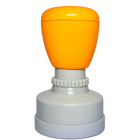 Poignée orange ronde pour étampe d’enseignant