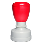 Poignée rouge ronde pour étampe d’enseignant