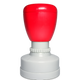 Poignée rouge ronde pour étampe d’enseignant