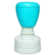 Poignée turquoise ronde pour étampe d’enseignant