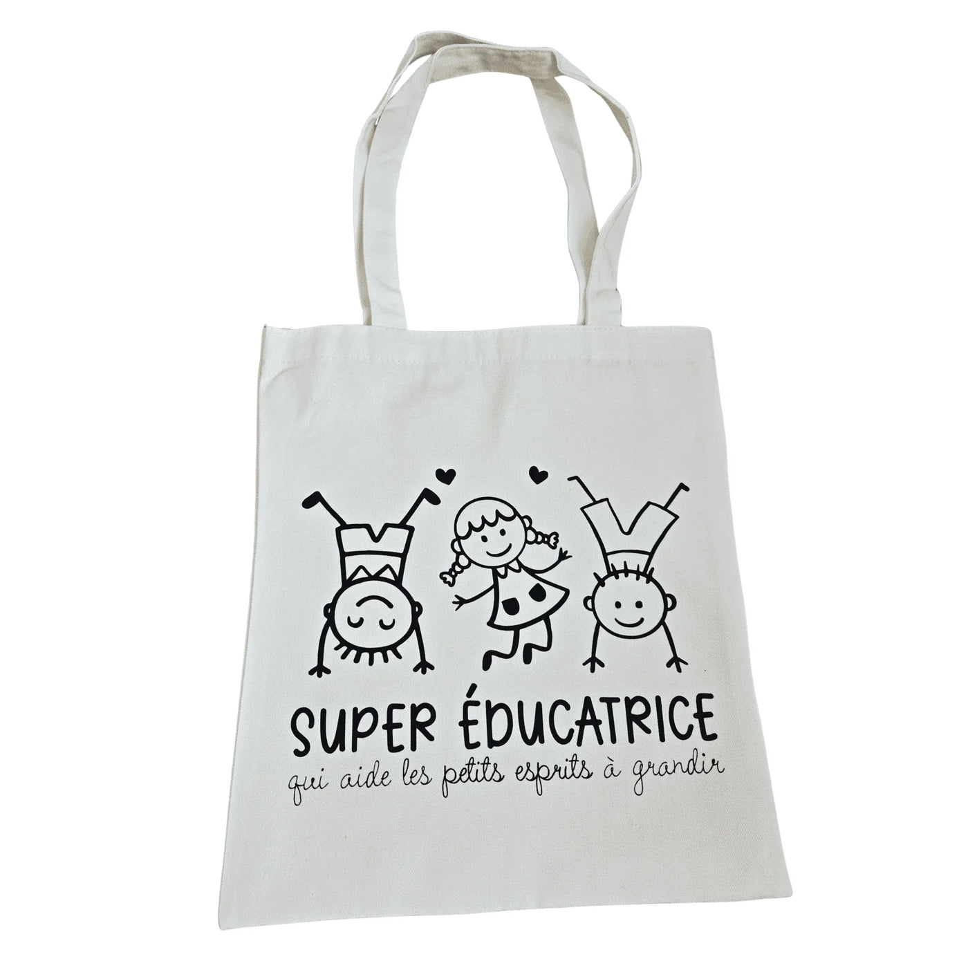 Sac pour éducatrice avec illustration super éducatrice