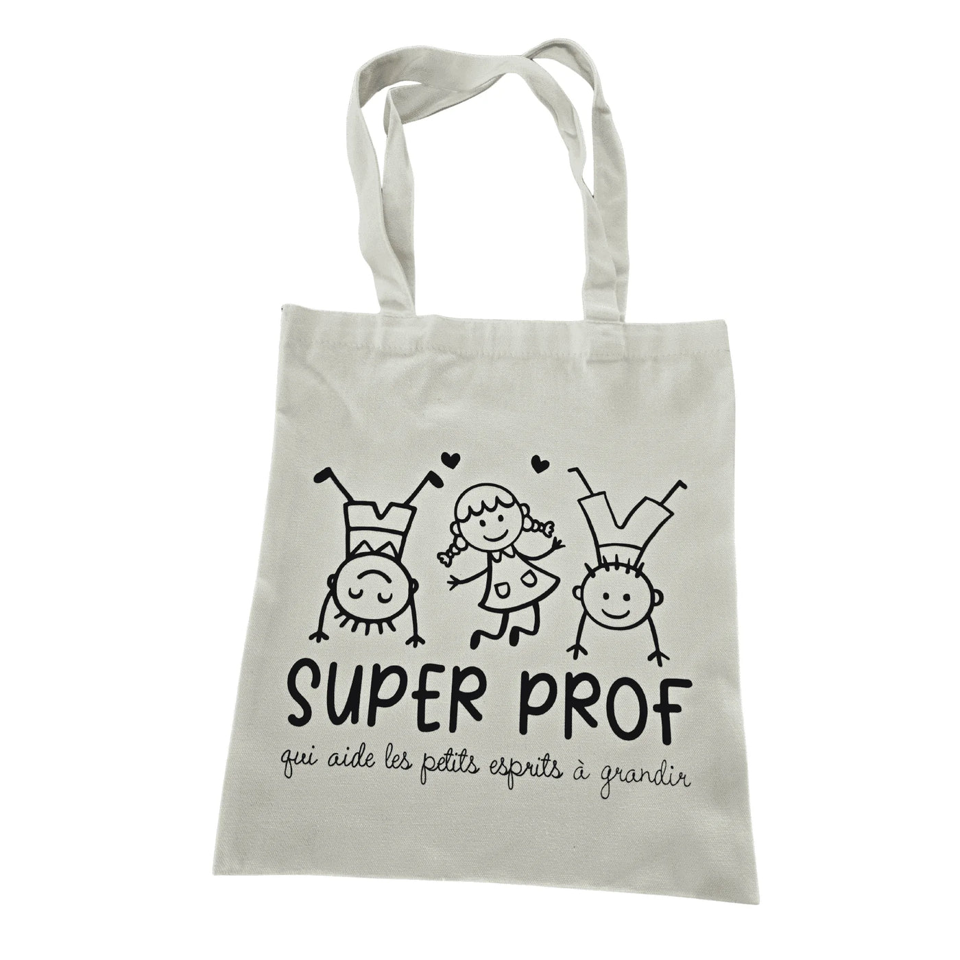 Sac pour enseignant avec illustration super prof enfants